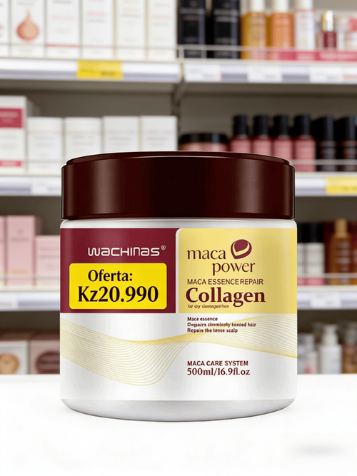 Máscara Capilar com Colágeno para Cabelos Crespos Reparo Profundo Suavização e Hidratação