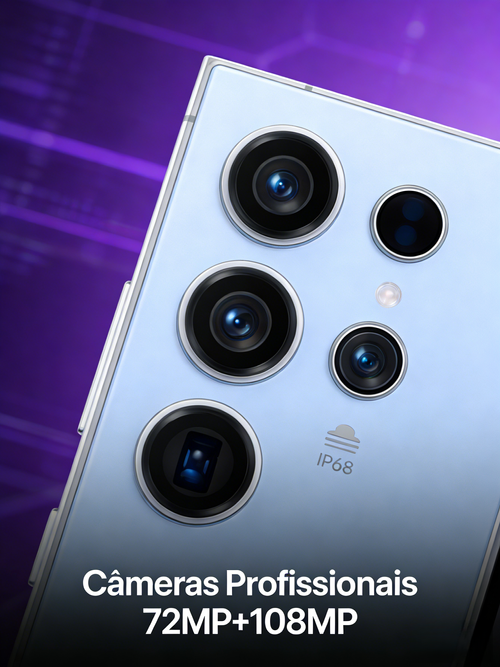 Smartphone S24 Ultra Tela 7.3 Polegadas Caneta Integrada 16GB 1TB Android 5G