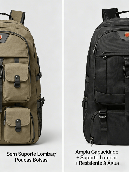 Mochila de Costas de Grande Capacidade Impermeável para Viagens Esporte Outdoor Escola e Trabalho