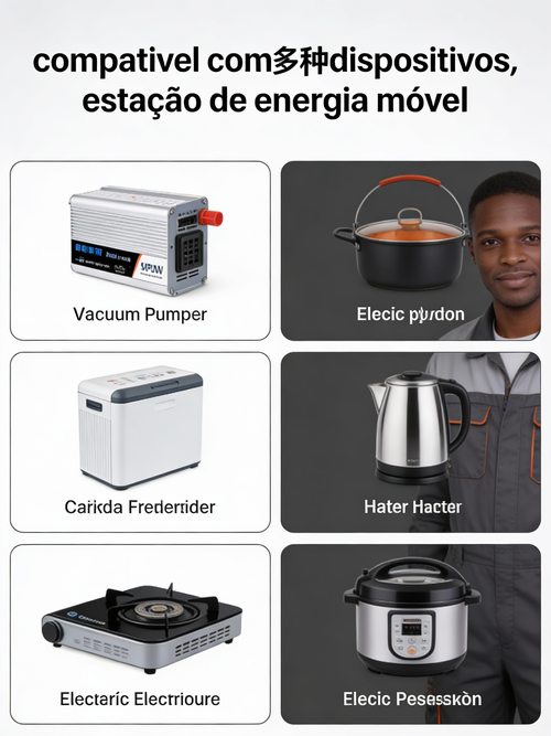 Inversor de Energia 500W para Veículo Conversor de 12 24V para 110 220V com Porta USB