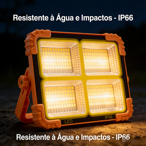 Luz de Emergencia Solar LED Super Brilhante Resistente a Agua para Exterior Acampamento Mercado Noturno