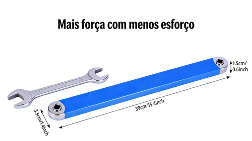 Extensor de Chave de Rato para Mecânica Automóvel Ferramenta Versátil para Desmontagem em Espaços Reduzidos Dupla Ponta e Econômico de Força