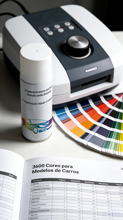 Tinta Spray para Carro Honda Cor Branco Seda Reparo de Riscos na Pintura