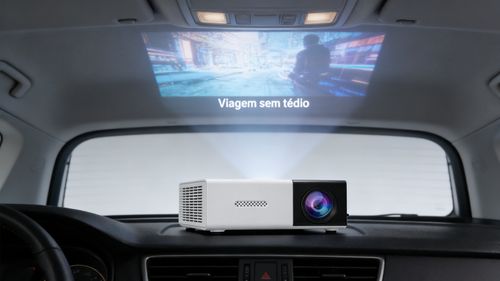 Projetor Mini Portátil YG300 para Casa e Entretenimento Infantil Suporta 1080P