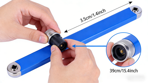 Extensor de Chave de Rato para Mecânica Automóvel Ferramenta Versátil para Desmontagem em Espaços Reduzidos Dupla Ponta e Econômico de Força