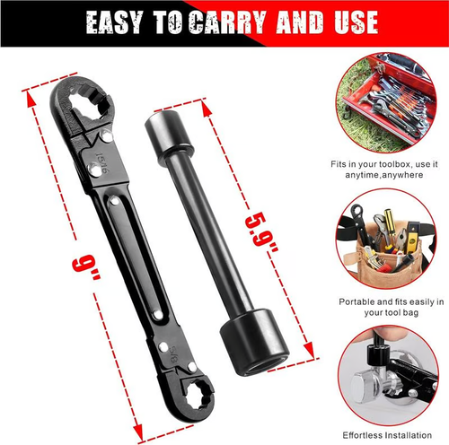 Professional Plumbing Toolset For Easy Angle Stop And Supply Nut Installation - Must-Have For Plumbers Plumbing Tool.