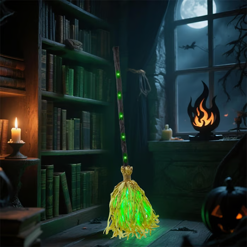 🎃Floating Witch's Broom –Haunted Dancing Moving Broom