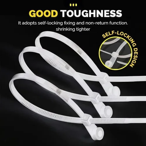 Self-locking Cable Tie（100PCS） and Screws （100PCS）