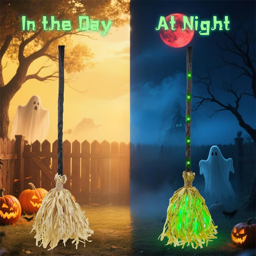 🎃Floating Witch's Broom –Haunted Dancing Moving Broom