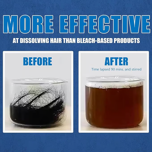 Drain Opener,Powerful Unclogging,Crystal lye, Sodium hydroxide, Unclog drains, Bathroom sinks, Kitchen sinks, Shower pipes