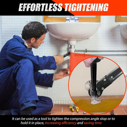 Professional Plumbing Toolset For Easy Angle Stop And Supply Nut Installation - Must-Have For Plumbers Plumbing Tool.