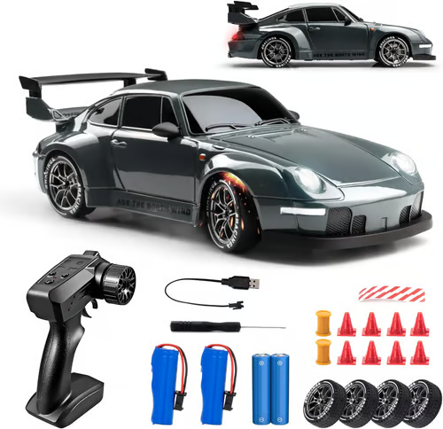 1:24 Scale 2.4GHz 20KM-H 4WD RC Drift Car with LED Lights