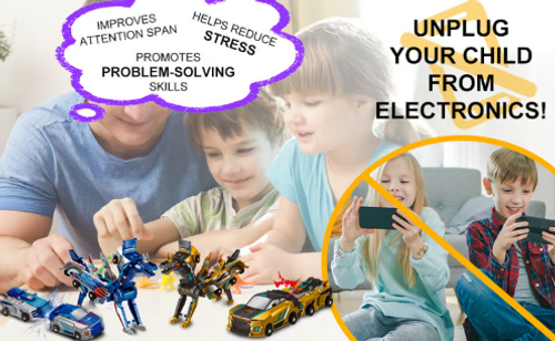 🎁Children's Day Special✨ Collision Transforming Dinosaur Car Toy Gold version