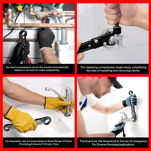 Professional Plumbing Toolset For Easy Angle Stop And Supply Nut Installation - Must-Have For Plumbers Plumbing Tool.