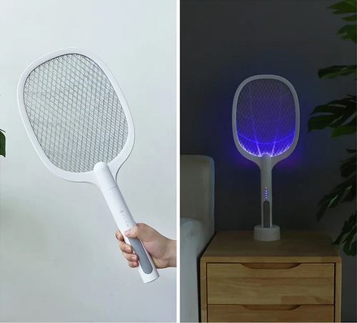 Mosquito Racket 2-In-1 Dual Mode Rechargeable Bat