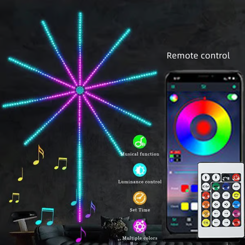 🎁💡WiFi Bluetooth Smart Fireworks Led Light