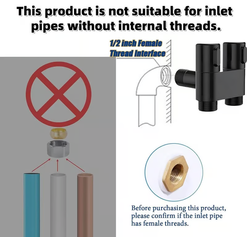 1-In-2-Handheld Out Dual Control Valve Bidet Sprayer for Toilet