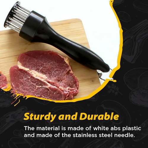 ❄️Winter Discount Frenzy Promotion-🥩Stainless Steel Meat Tenderizer Needle 21 Pin Steak BBQ Kitchen Cooking Tool
