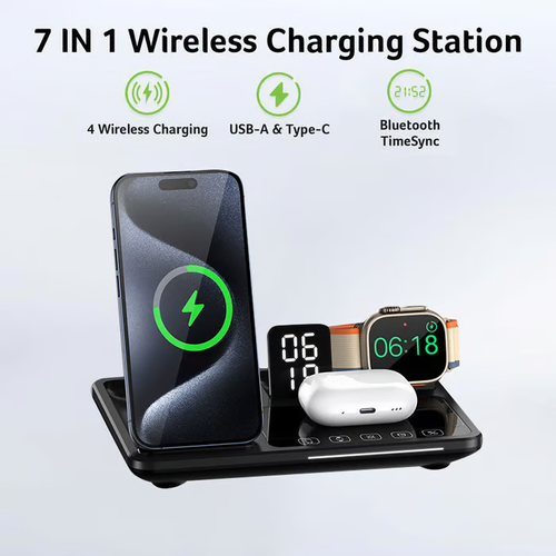 🎁Hot Sale Promotion 49% OFF🔥 7 in 1 Wireless Charging Station