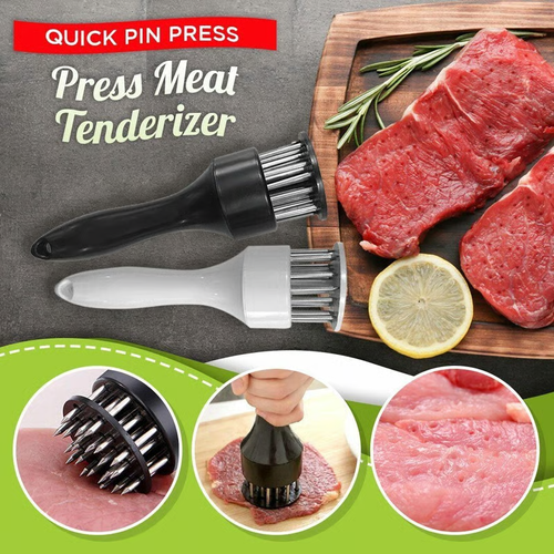 ❄️Winter Discount Frenzy Promotion-🥩Stainless Steel Meat Tenderizer Needle 21 Pin Steak BBQ Kitchen Cooking Tool