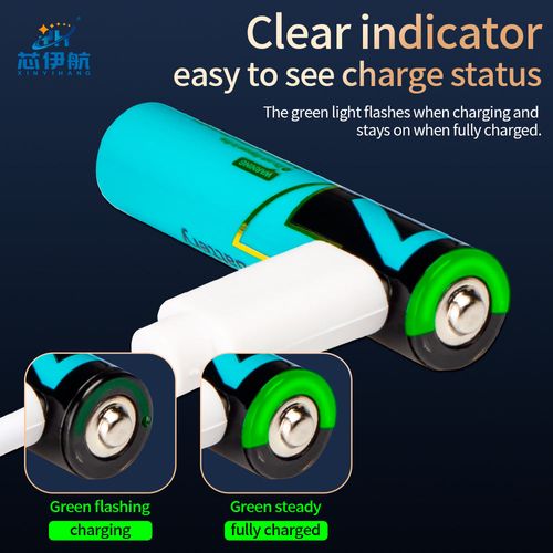 2 AAA USB batteries or 2 AA USB batteries