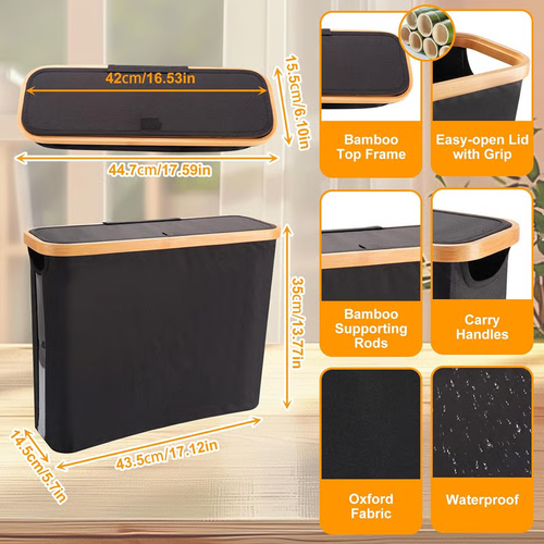 Gray version Bamboo Folding Storage Bag