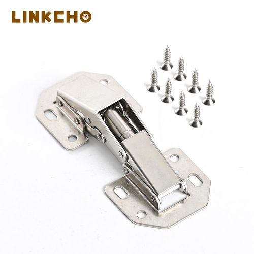 4-inch 90-degree bridge spring hinge, free-punching cabinet door hinge, hydraulic frog hinge