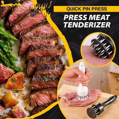 ❄️Winter Discount Frenzy Promotion-🥩Stainless Steel Meat Tenderizer Needle 21 Pin Steak BBQ Kitchen Cooking Tool