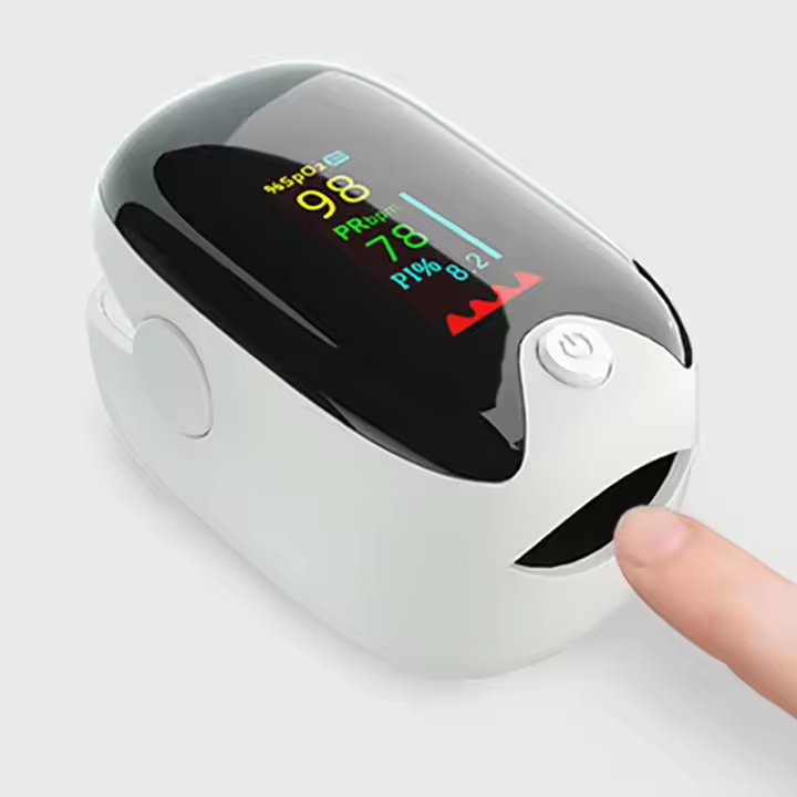 😷Take charge of your health with our best-selling LK87 fingertip pulse oximeter! 💖 CE-certified, it features a bright LED screen for easy reading. Electric-powered and compact, it clips onto your finger to accurately monitor SpO2 levels. Ideal for home use or on-the-go. Get peace of mind, grab yours now! 🌟