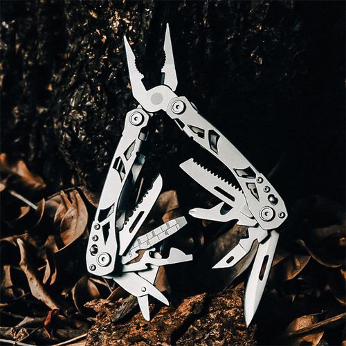 Foldable, outdoor, mini pliers with multiple uses.