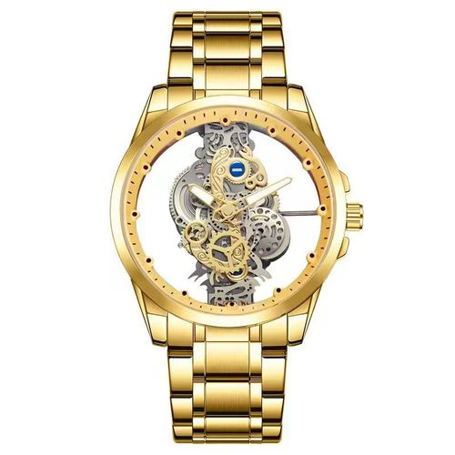 2025 New Swiss genuine new double-sided transparent men's watches fashion trend calendar waterproof wristband