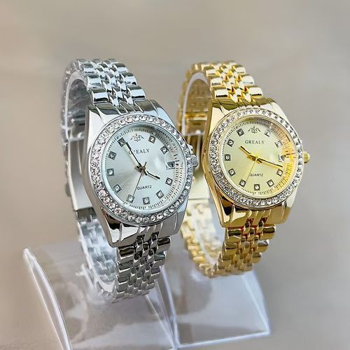 2025 New steel belt calendar ladies diamond watch fashion casual sports business quartz watch