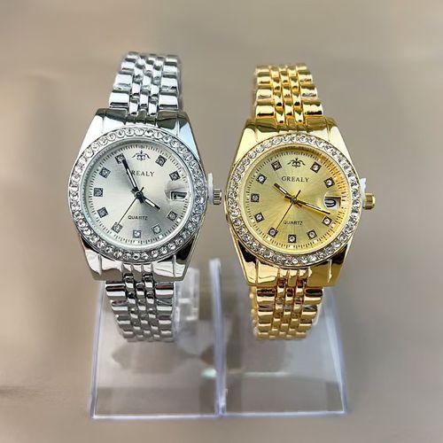 2025 New steel belt calendar ladies diamond watch fashion casual sports business quartz watch