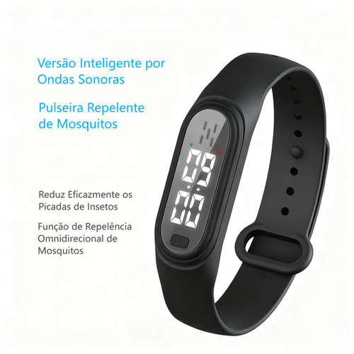 Pulseira repelente de mosquitos com ultrassom