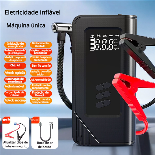 Carregador de bateria e partida portátil para carros