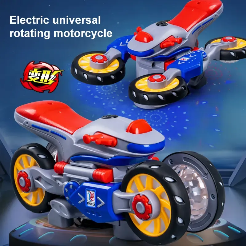 Stunt rotação motocicleta