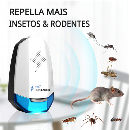 REPELADOR ULTRASONICO REPELLA MAISINSETOS & RODENTES & Rato