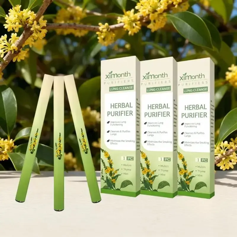 Herbal Diffuser Pen - Pure Breath Plant Essence Quit Smoking Aid - Lung Detox Herbal Formula Contains Evening Primrose, Thyme, and Peppermint Extracts