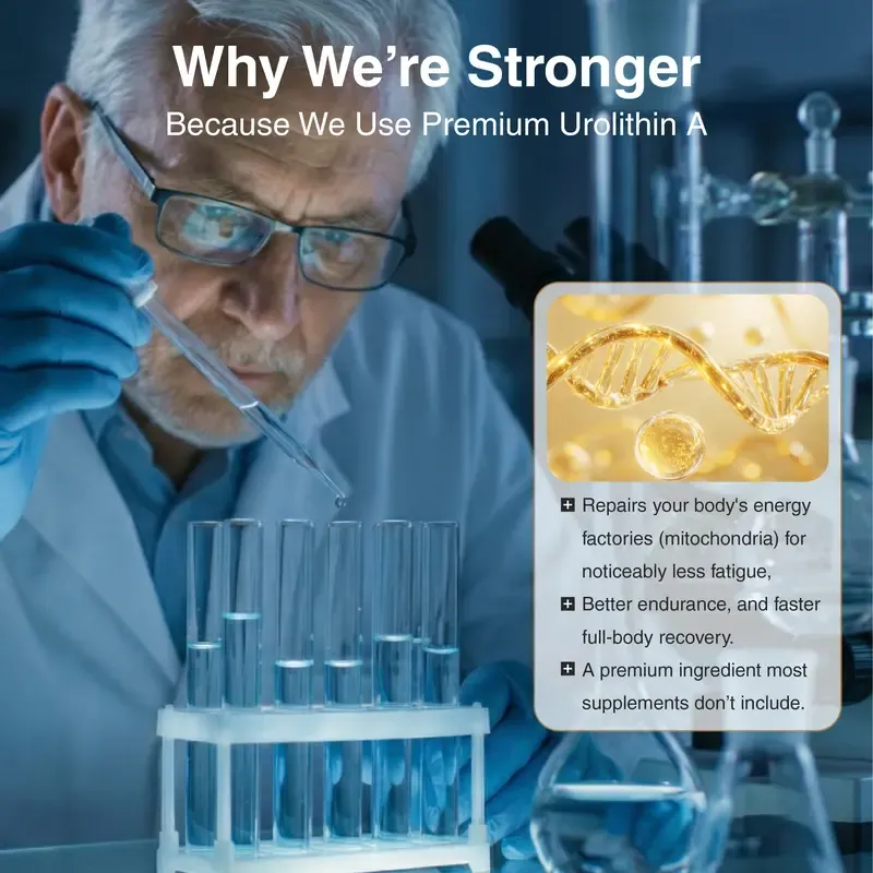 Cortisol Balance & Recovery Chewables – Shilajit + Urolithin A Formula for Stress, Sleep, Energy & Mental Clarity Natural Gifts for Men Daily Health Bundle