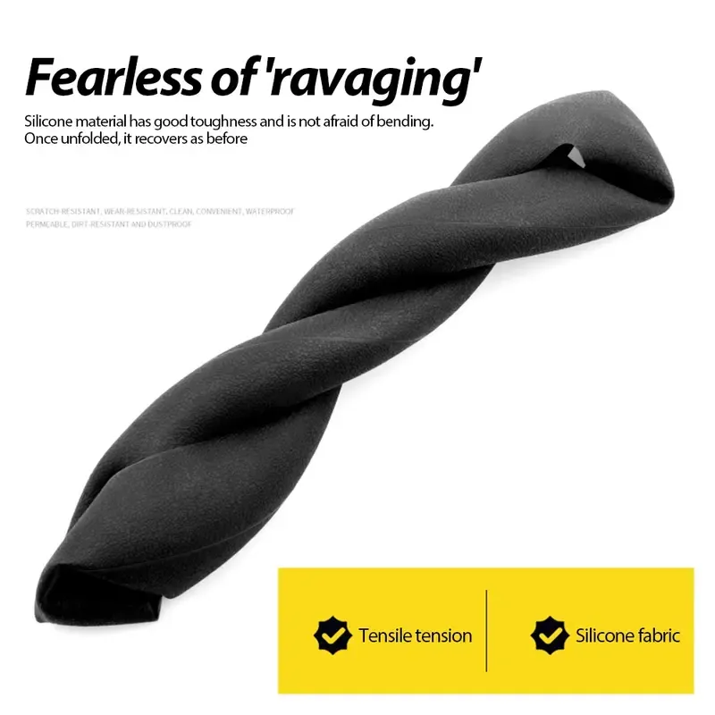Silicone Car Steering Wheel Cover Universal Elastic Steering Wheel Booster Non-Slip Protetive Cover Car Anti-skid Accessories