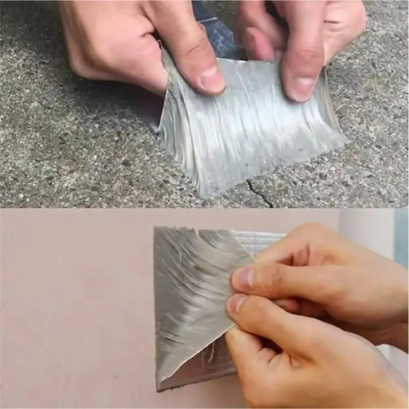Super Waterproof Tape Roll, Anti-Leak Self-Adhesive Roof Crack Repair Material, High-Adhesion, Long Lasting Adhesive, Adhesive Installation, Heat-Resistant Butyl Rubber, Super Strong Adhesion, 1 Roll