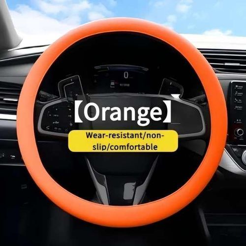 Silicone Car Steering Wheel Cover Universal Elastic Steering Wheel Booster Non-Slip Protetive Cover Car Anti-skid Accessories