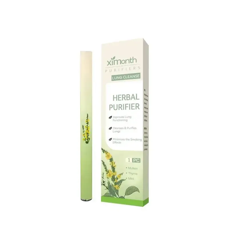 Herbal Diffuser Pen - Pure Breath Plant Essence Quit Smoking Aid - Lung Detox Herbal Formula Contains Evening Primrose, Thyme, and Peppermint Extracts