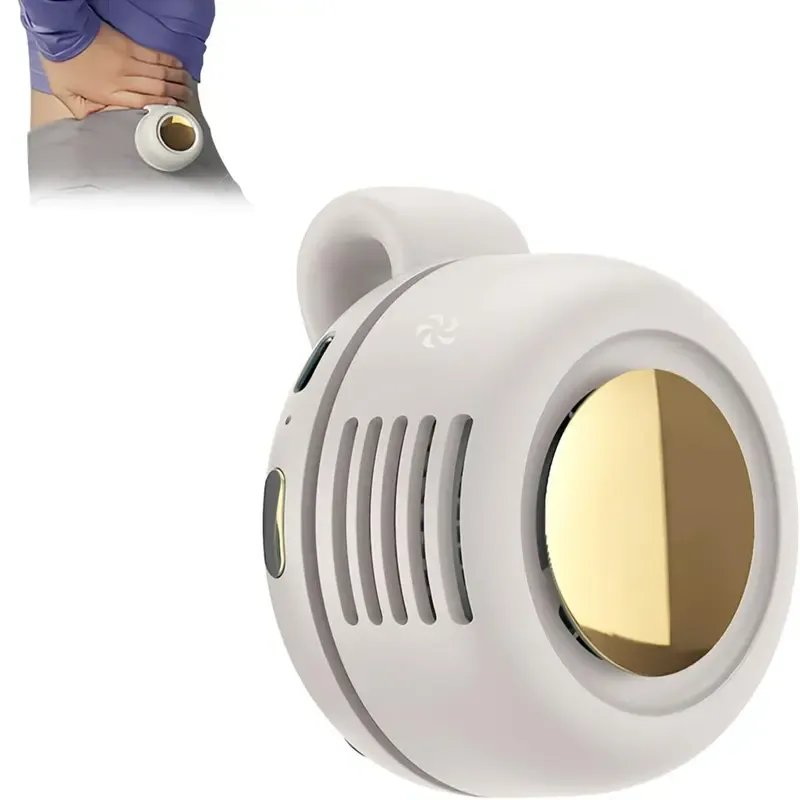 WestDeer Portable Silent Mini Bladeless Electric Fan,Adjustable 3-speed Suspended Waist Fans,Phone Cooling Fan,Personal Fan,Rotating BodyFan Suitable for Outdoor Travel,rechargeable personal fan,handheld turbo fan