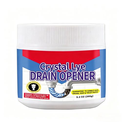 Crystal Lye Drain Unclogger - Sodium Hydroxide Pipe Dredging Agent, Household Kitchen Sink Fix, Powerful Cleaner for Bathroom Sinks and Shower Pipes, Cleaning Products