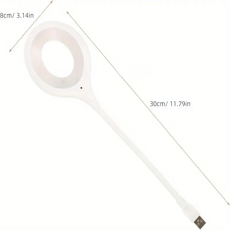 USB Charging Rechargeable Voice-Control Flexible Gooseneck LED Light, Smart Voice-Activated Soft Light for Bedroom, Office Use