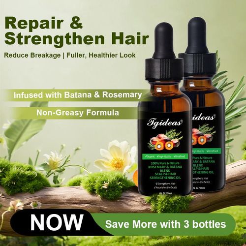 Tgideas Hair Nourishing Oil with Batana & Rosemary – Helps Reduce Shedding & Supports Stronger, Fuller Hair