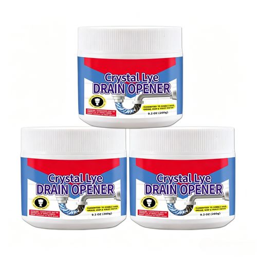 Crystal Lye Drain Unclogger - Sodium Hydroxide Pipe Dredging Agent, Household Kitchen Sink Fix, Powerful Cleaner for Bathroom Sinks and Shower Pipes, Cleaning Products