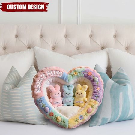 Perfect Gift For Mom, Grandma - Personalized Grandma Faux Fur Shaped Pillow