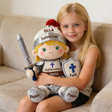Personalized Gifts For Christian Knights Shaped Pillow